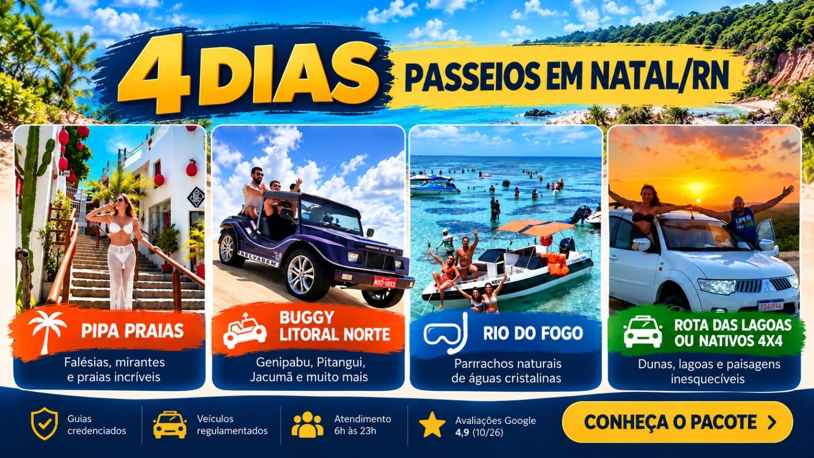 4 Dias – Natal Clássico Praias, dunas e experiências imperdíveis