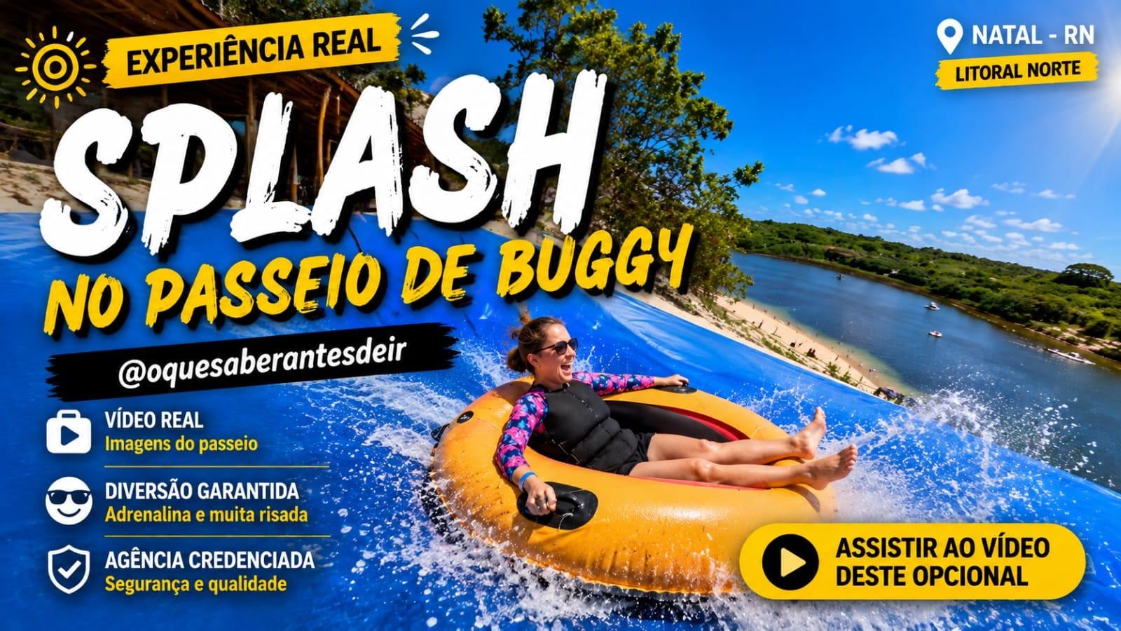 Vídeo Splash - Opcional Passeio de buggy