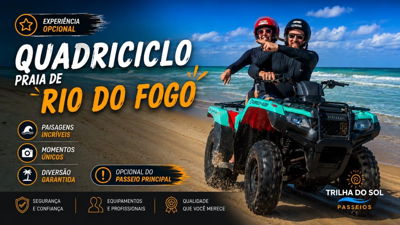 Passeio de Quadriciclo em Rio do Fogo